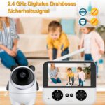 4.3 Inch IPS HD Display 720P Baby Monitor, EU Plug - Imagen 3
