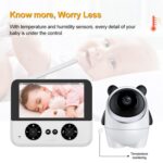 4.3 Inch IPS HD Display 720P Baby Monitor, EU Plug - Imagen 4