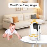 5 inch LCD Screen Auto Night Vision Baby Monitor, EU Plug - Imagen 2