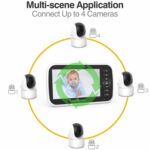 5 inch LCD Screen Auto Night Vision Baby Monitor, EU Plug - Imagen 4