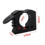 Car Quick-Fix Adjustable Rubber Clip Installation Clamp, 4 Red 4 Black - Imagen 3