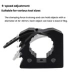 Car Quick-Fix Adjustable Rubber Clip Installation Clamp, 4 Red 4 Black - Imagen 5