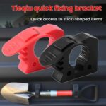 Car Quick-Fix Adjustable Rubber Clip Installation Clamp, 4 Red 4 Black - Imagen 7