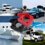 Car Quick-Fix Adjustable Rubber Clip Installation Clamp, 4 Red 4 Black - Imagen 8