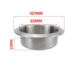 Car Yacht Stainless Steel Modified Cup Holder, B Type 201 Curled Edge 35MM - Imagen 4