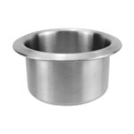 Car Yacht Stainless Steel Modified Cup Holder, B Type 201 Curled Edge 55MM