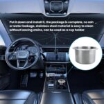 Car Yacht Stainless Steel Modified Cup Holder, A Type 201 Straight Edge 35MM - Imagen 6