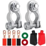 M8 RV Yacht Battery Zinc Alloy Battery Terminal Wiring Clip, 2x5/16 inch