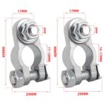 M8 RV Yacht Battery Zinc Alloy Battery Terminal Wiring Clip, 2x3/8 inch - Imagen 3