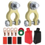 M10 RV Yacht Battery Zinc Alloy Battery Terminal Wiring Clip, Set 1