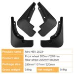 For 2023-2024 Kia Niro HEV Car Tire Soft Rubber Mudguard, For Kia Niro HEV 2023-2024 - Imagen 3