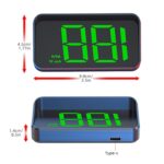 M2 Universal Cars HUD Head-up Display GPS HD Speedometer, KM/H - Imagen 3