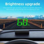 M2 Universal Cars HUD Head-up Display GPS HD Speedometer, MPH - Imagen 4