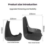 Guardabarros de goma blanda para neumáticos de automóvil BMW Serie 3 2013-2019 - Imagen 3