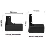 For 2010-2015 Toyota Prius Car Tire Soft Rubber Mudguard - Imagen 3