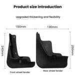 For 2020-2021 Nissan Sentra Car Tire Soft Rubber Mudguard - Imagen 3