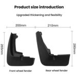 For 2019-2020 Renault Captur Car Tire Soft Rubber Mudguard - Imagen 3
