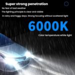 2pcs 6000K Mini Car Plug-in Integrated LED Headlights, H7 - Imagen 3