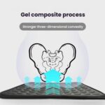 Car Office Gel Breathable Chair Cushion, 41x41x1cm - Imagen 4