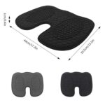 Car Gel Cooling Breathable Chair Cushion, 33.5x44x1cm - Imagen 2