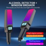 HD Digital Display Blow-type Alcohol Tester with Flashing Emergency Light, 803 - Imagen 3