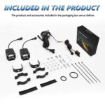40W Motorcycle Wired Switch Integrated Waterproof Demon Eye Spotlight, Blue Light - Imagen 14