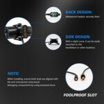 40W Motorcycle Wired Switch Integrated Waterproof Demon Eye Spotlight, Blue Light - Imagen 10
