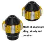 1pair QCB-011 Universal Aluminum Alloy Anti-Fall Front Fork Cup Motorcycle Wheel Protection Ball - Imagen 4
