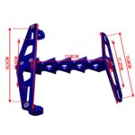 Cpj-006 Universal Aluminum Alloy Fishbone License Plate Frame License Plate Drag - Imagen 3