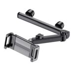 Telescopic Car Rear Pillow Phone Tablet Holder 2-section Folding Headrest Bracket, 2-Section Upgrade