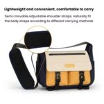 Shoulder Camera Bag Waterproof Crossbody Microsingle DSLR Camera Messenger Bag, Cwatcun D191 Medium - Imagen 2