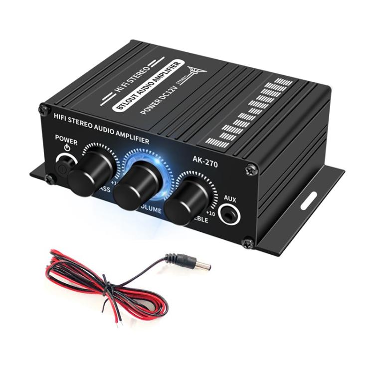 TBD0606029702.jpg Car Home Stereo Mini Amplifier, AK270 With DC Line - Imagen 1