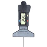 Syntek Digital Depth Ruler 0-25mm Electronic Tire Tread Measuring Ruler, Black