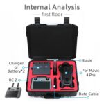 For DJI Mavic 4 Pro Fly More Combo RC 2 Explosion-Proof Box EVA Shockproof Storage Case With Shoulder Strap - Imagen 3