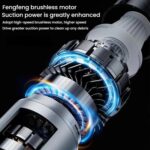 SUITU ST-6691Plus Car Cordless Powerful Brushless Vacuum Cleaner, ST-6691Plus (Silver Purple) - Imagen 3