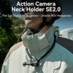 TELESIN Action Camera Neck Holder SE2.0 POV Perspective Bracket With Adjustable Chest Strap, SE2.0 Black - Imagen 2