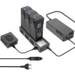 For DJI Mavic 3 Pro / Mavic 3 YX Battery Charger Discharger Hub 3-in-1 Smart Charging Station With Color Screen, EU Plug