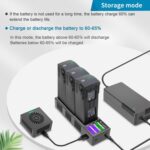 For DJI Mavic 3 Pro / Mavic 3 YX Battery Charger Discharger Hub 3-in-1 Smart Charging Station With Color Screen, EU Plug - Imagen 6