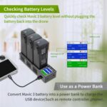For DJI Mavic 3 Pro / Mavic 3 YX Battery Charger Discharger Hub 3-in-1 Smart Charging Station With Color Screen, EU Plug - Imagen 7