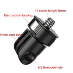 Three-Slot Adapter Camera Cage 360-Degree Rotating Connector Tripod 1/4 Inch Adapter, TFSM063 - Imagen 7