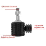 Female To 1/4 Male Universal Mini Ball Head Adapter Mount Aluminium Alloy Mobile Phone Camera Tripod Accessories, Q2 3/8 - Imagen 4