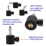 Female To 1/4 Male Universal Mini Ball Head Adapter Mount Aluminium Alloy Mobile Phone Camera Tripod Accessories, Q3 M4 - Imagen 5