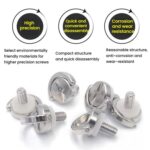 M4 Quick Release Screw Camera Drone Shoulder Strap Lanyard Screw, TF3425 2pcs - Imagen 2