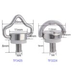 M4 Quick Release Screw Camera Drone Shoulder Strap Lanyard Screw, TF3425 2pcs - Imagen 6