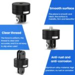 Action Camera Quick Release Adapter Tripod Accessories, TFSM102 1/4 Male To 2-page Card Slot - Imagen 5