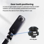 Action Camera Quick Release Adapter Tripod Accessories, TFSM104 1/4 Male To 3-page Card Slot - Imagen 6