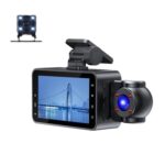 1080P HD Infrared Night Vision XWIFI Interconnected Driving Recorder, Three-recording