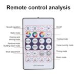 3 Control App Remote Control Colorful Car Interior Ambient Lighting Modified LED Acrylic USB Car Ambient Lighting, 110cm x 4 4 In 1 - Imagen 7