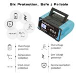 12V/24V Car Battery Charger Intelligent Pulse Lead-acid Battery Repair, UK Plug - Imagen 6