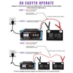 12V/24V Car Battery Charger Intelligent Pulse Lead-acid Battery Repair, UK Plug - Imagen 8